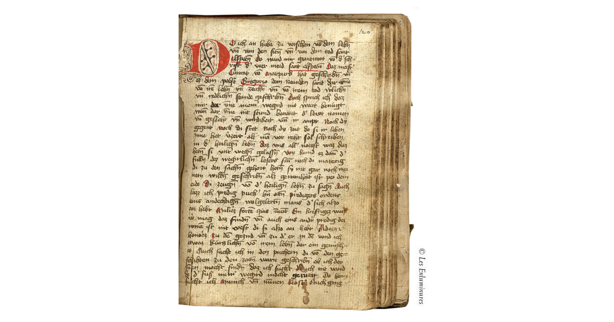 Mandeville Illuminated-Manuscript Text : Medieval Text Manuscripts