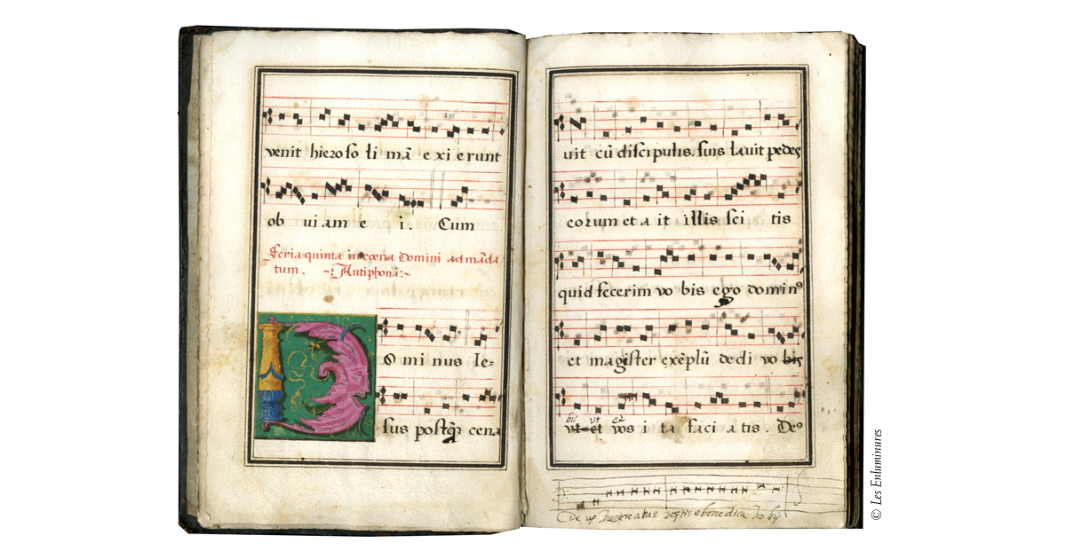Processional Illuminated Manuscripts Monastic : Medieval Text Manuscripts