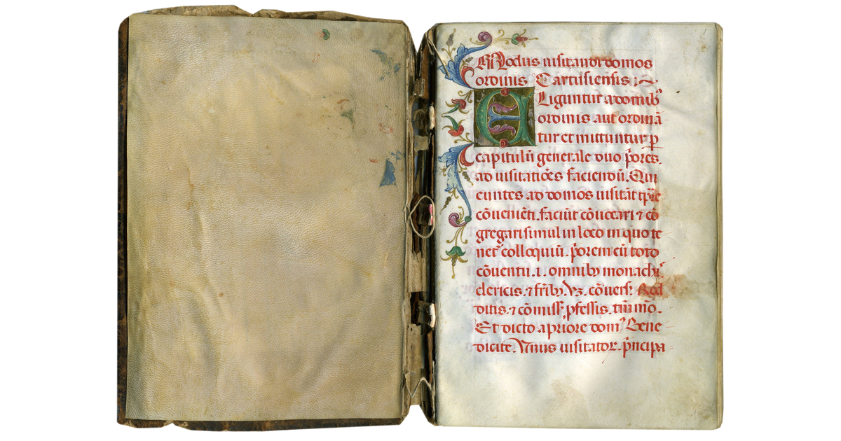 Carthusian Rules Renaissance Manuscript : Medieval Text Manuscripts