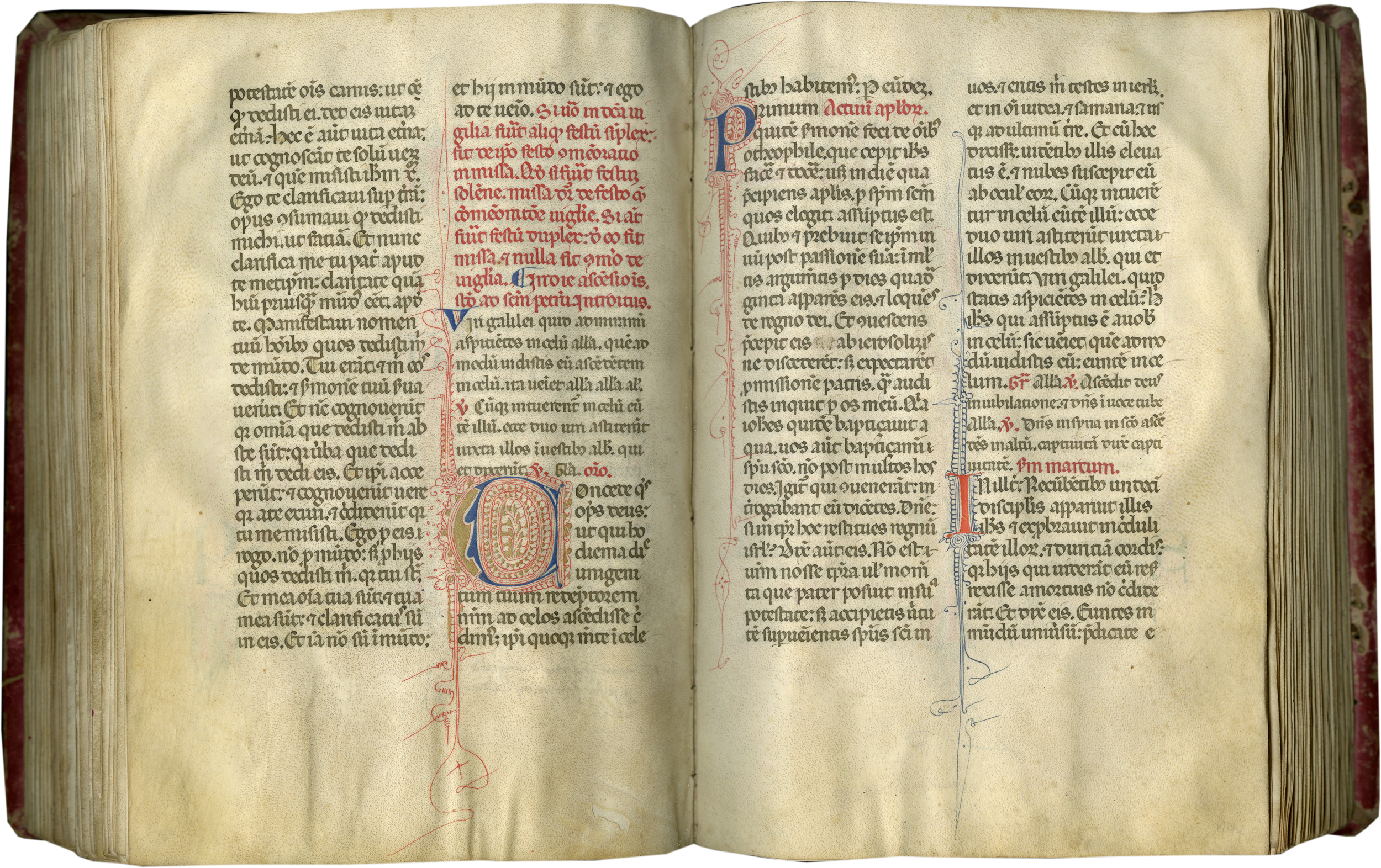 FROM A NOTED MISSAL IN LATIN  A LARGE ILLUMINATED VELLUM