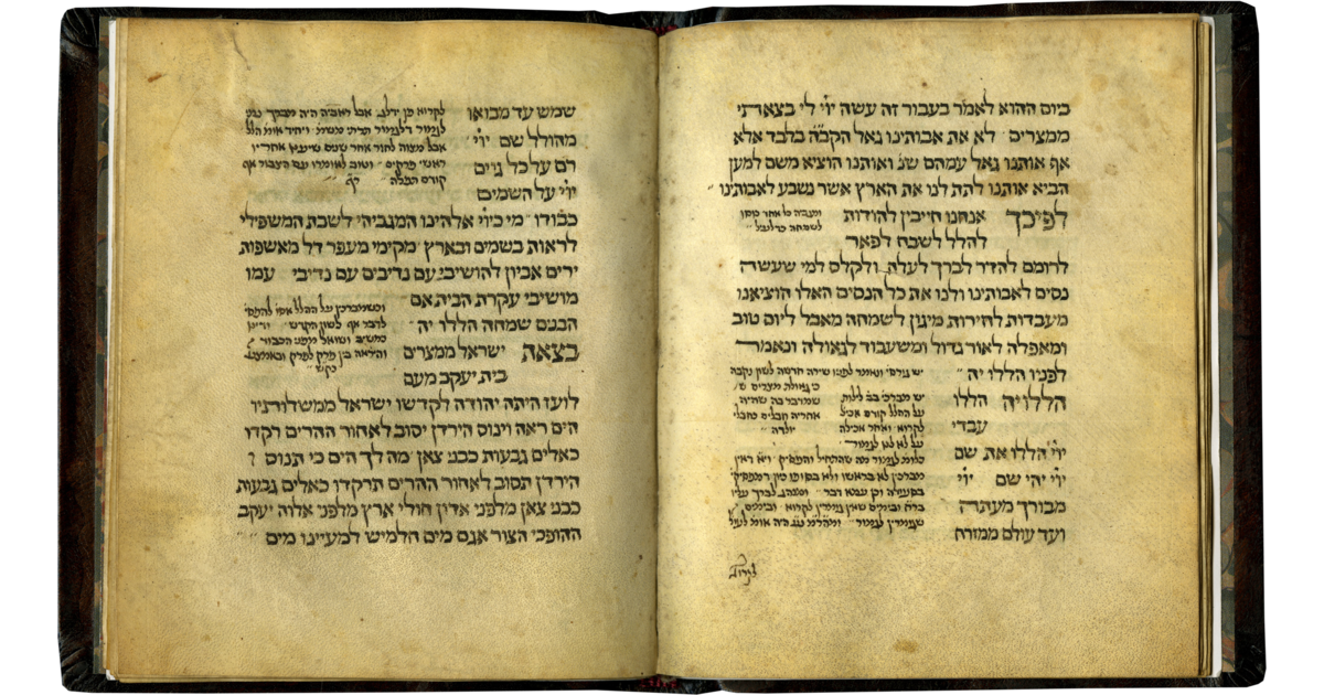 Passover Haggadah Medieval Jewish Manuscript Medieval Text Manuscripts