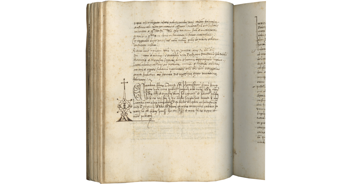 Notarial Register : Medieval Text Manuscripts